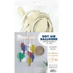 Leisure Arts&reg; Hot Air Balloons Wood Mobile