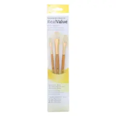 Princeton&trade; RealValue&trade; Bristle Flat 3 Piece Brush Set
