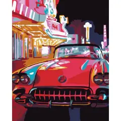 8" x 10" Vintage Car Paint-by-Number Kit with Wood Display Hanger by Artist's Loft&reg;