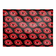 Vampire Lips Polyester Twill Placemat