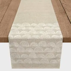 Half Moon Border 16" x 72" Cotton Twill Runner