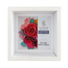 10" x 10" Flat White Deep Profile Shadow Box by Studio D&eacute;cor&reg;