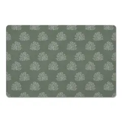 Blooming Bush Floor Mat Green