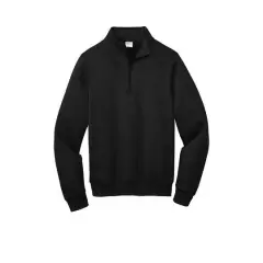 Port & Company&reg; Core Fleece 1/4 Zip Pullover Sweatshirt Jet Black