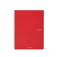 Fabriano&reg; Ecoqua Original Spiral-Bound A4 Lined Notebook Red