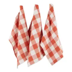 DII&reg; Vintage Red Buffalo Check Dish Towels, 3ct.