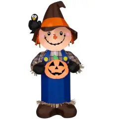 5ft. Airblown&reg; Inflatable Scarecrow with Jack O' Lantern