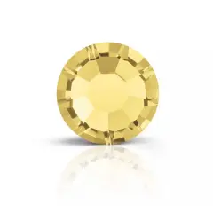 Preciosa MAXIMA SS5 Flatback Czech Crystals, 144ct. Light Topaz