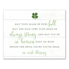 Irish Blessings Quote Canvas 11" x 14" Canvas Wall Art