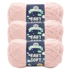 3 Pack Lion Brand&reg; Baby Soft&reg; Yarn Dusty Pink