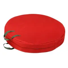 Honey Can Do 30" Red Holiday Wreath Storage with Handles