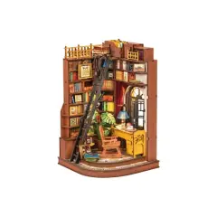 Rolife&reg; Silent Corner Study DIY Book Nook Shelf Insert Kit