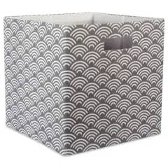 DII&reg; 13" Polyester Waves Storage Cube Gray