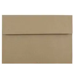 JAM Paper A10 Brown Kraft Recycled Invitation Envelopes