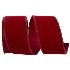 JAM Paper 2.5" x 10yd. Velvet & Satin Wired Ribbon