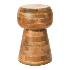 Hello Honey&reg; Cuvee Modern Boho Solid Wood End Table Natural