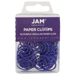 JAM Paper Circular Paper Cloops Purple