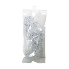 JAM Paper Metallic Elastic Loop, 50ct. White