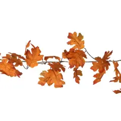 42ct. Warm White LED Brown Leaf Garland String Lights by Ashland&reg;