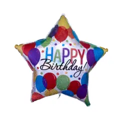 28" Balloon Bash Jumbo Holographic Star Foil Balloon