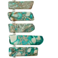 Aqua Jasper Stick Beads, 25mm by Bead Landing&trade; Sedona