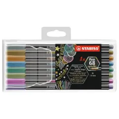 Stabilo&reg; Pen 68 Metallic 8 Color Multiliner Set
