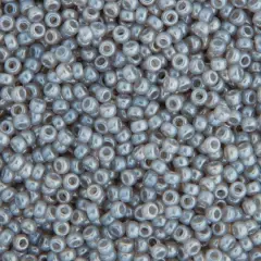 Miyuki&reg; 11/0 Glass Seed Beads, 22g Silver Grey Ceylon