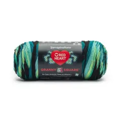 Red Heart&reg; All in One&trade; Granny Square&trade; Yarn Black - Cyber Leaf