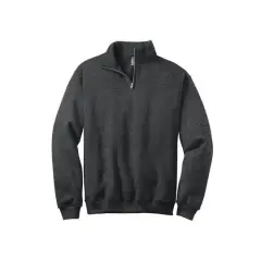 JERZEES&reg; NuBlend&reg; 1/4-Zip Cadet Collar Sweatshirt Black Heather