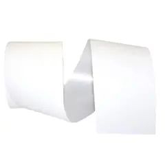 JAM Paper 3" x 55yd. Paper Coated Plastic Matte Ribbon White