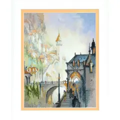 Charivna Mit Castle Partial Embroidery Kit