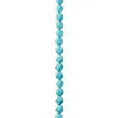 Turquoise Reconstituted Howlite Faceted Beads by Bead Landing&trade;, 8mm