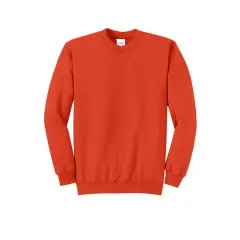 Port & Company&reg; Brights Core Fleece Crewneck Sweatshirt Orange