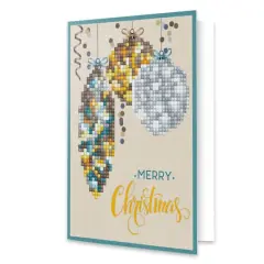 Diamond Dotz&reg; Merry Christmas Baubles Antique Diamond Painting Kit