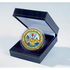 Armed Forces Commemorative Colorized JFK Half Dollar - Army