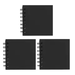 4" x 4" Spiral Bound Scrapbook Albums, 3ct. by Recollections&trade; Black