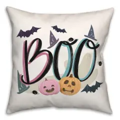 Boo Icons Throw Pillow