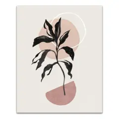 Abstract Boho BoBrownical 24" x 30" Canvas Wall Art