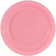 JAM Paper 9" Plastic Party Plates, 20ct. Baby Pink Pastek