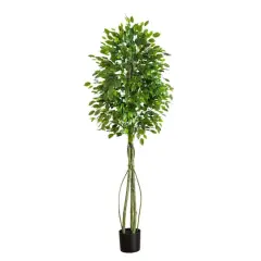 6.5ft. UV Resistant Artificial Ficus Tree (Indoor/Outdoor)