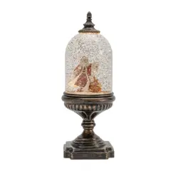 12.5" LED Snow Globe with Santa & Toy Bag