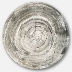 Designart - Circle natural elements IV - Geometric Metal Circle Wall Art