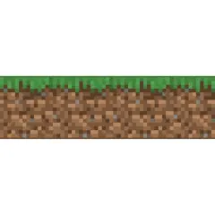 RoomMates Minecraft Iconic Grass Peel & Stick Wallpaper Border