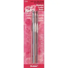 Susan Bates&reg; Silvalume&reg; Aluminum Crochet Hook Set, C2-E4