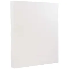 JAM Paper Bright White Wove 8.5" x 11" 28lb. Strathmore Paper, 100 Sheets