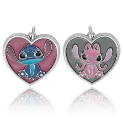 Disney&reg; Stitch & Angel Hearts 2-Piece Enamel Charm Set