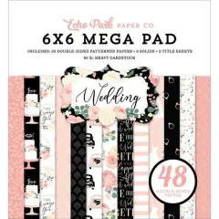 Echo Park&trade; Paper Co. Wedding Double-Sided Mega Paper Pad, 6" x 6"