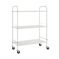 SunnyPoint 3-Tier Storage Cart White