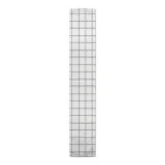 90" Slate Windowpane Pattern Cotton Twill Runner