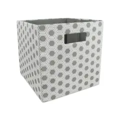 DII&reg; 13" Polyester Honeycomb Storage Cube Gray